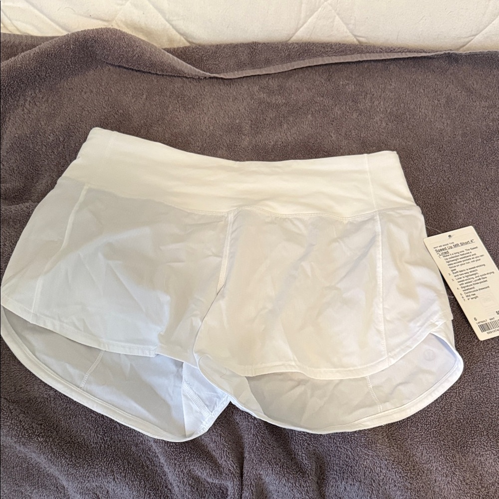 lululemon athletica White Athletic Shorts